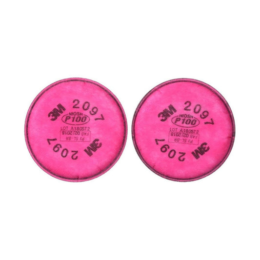 3M 2097 P100 Particulate Filter with Organic Vapor Relief - (Pair)