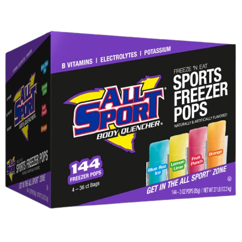 All Sport Sports Freezer Pops - Variety - (Case)