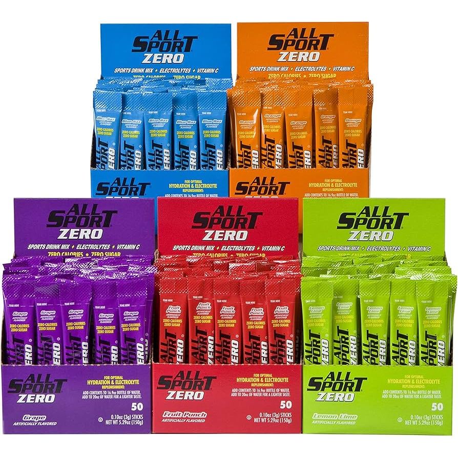 All Sport Zero Variety Powder Drink Sticks - Variety - (10 Boxes Per Case)