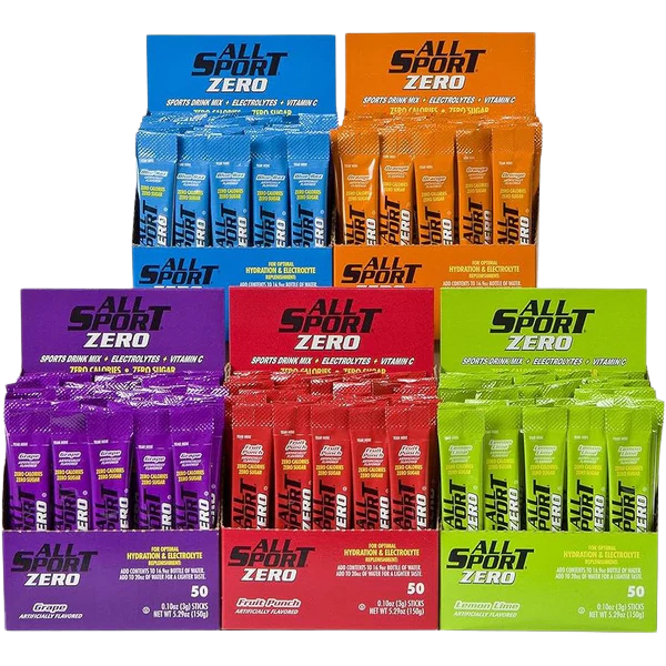 All Sport Zero Variety Powder Drink Sticks - Variety - (10 Boxes Per Case)