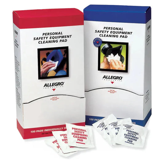 Alcohol-Based Respirator Cleaning Wipes - 24Hr Safety Logo - (100 Per Box)