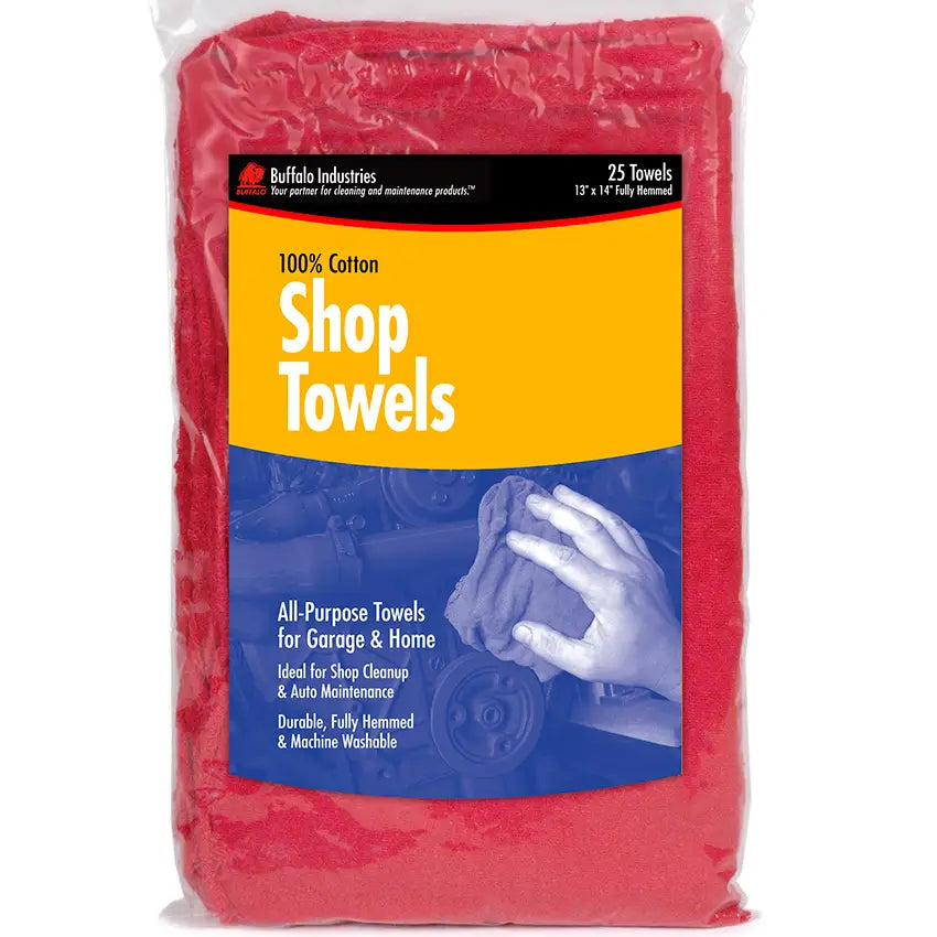 Buffalo 100% Cotton Shop Towel - (25 per pack)