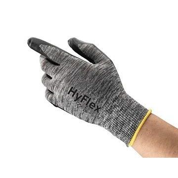 HyFlex Nitrile Gloves - Foam Palm - Black / Gray - (Dozen)