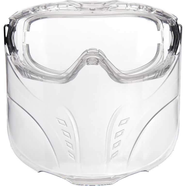 Polycarbonate Safety Goggles and Mask - Clear