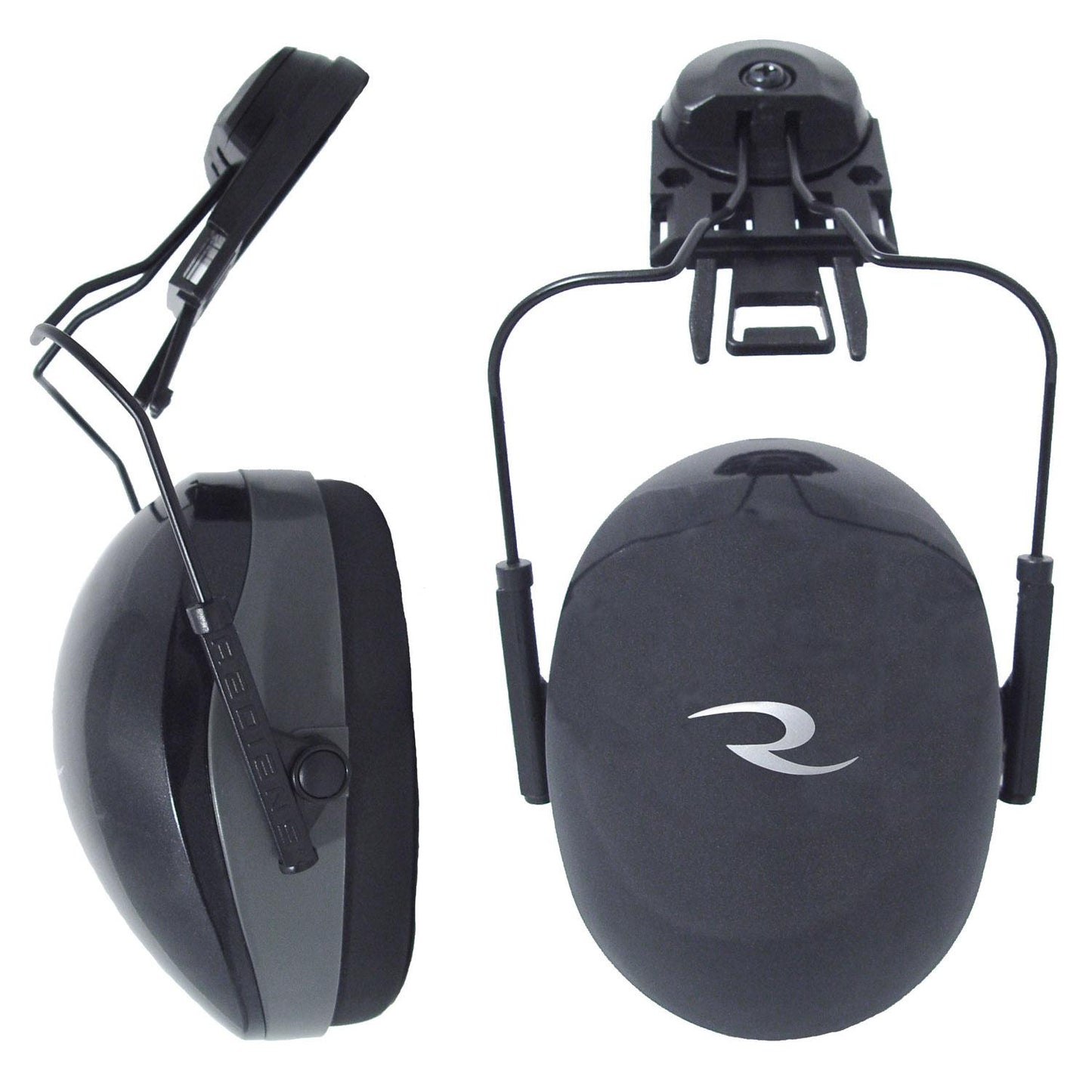 Radians Cap-Mounted Earmuffs - NRR 26 - Black