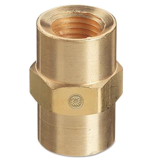 Western Enterprises Brass Coupling - 1/4" Female / Female Connection