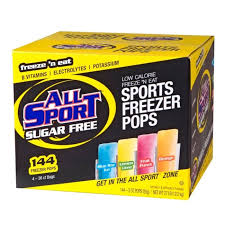 All Sport Zero Freezer Pops - Variety - (Per Case)