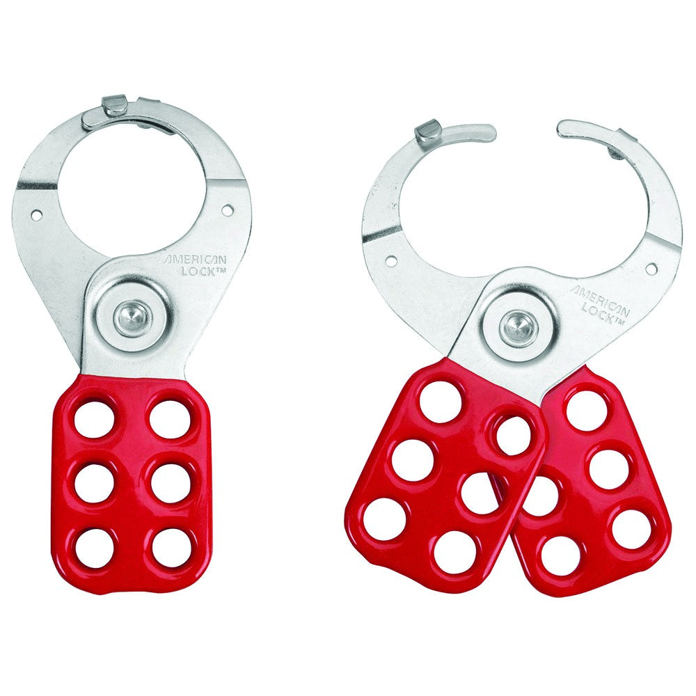 Steel Lockout Hasp - Red / Coated - 25MM Jaws
