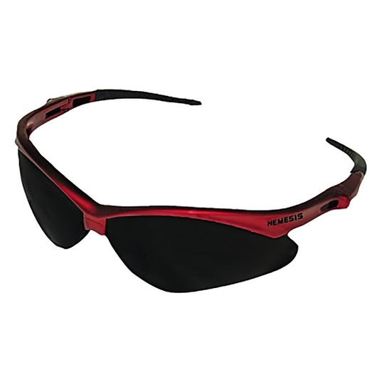 Nemesis Safety Glasses - Red Frame / Smoke AF Lens