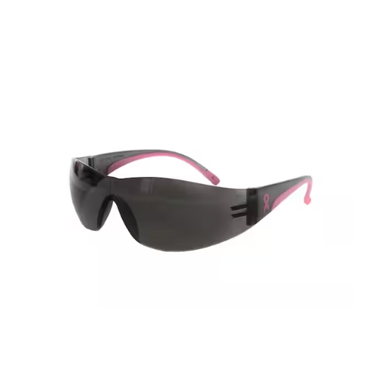 Bouton EVA Safety Glasses - Gray & Pink Frame / Smoke Gray Lens