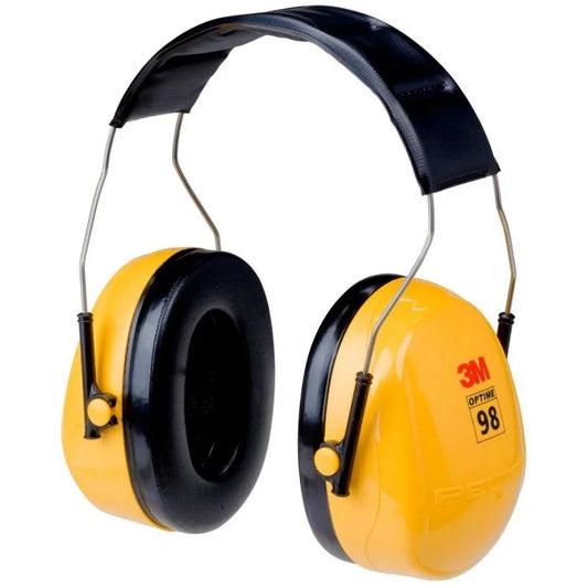3M Peltor Optime 98 Earmuffs - NRR 25 - Over-The-Head Design