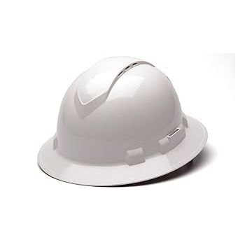 Pyramex Ridgeline Full Brim Hard Hat - White