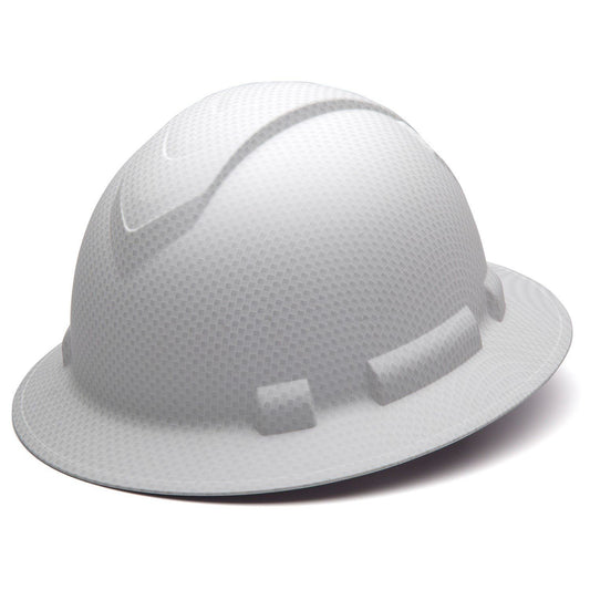 Pyramex Ridgeline Full Brim Hard Hat - Matte White