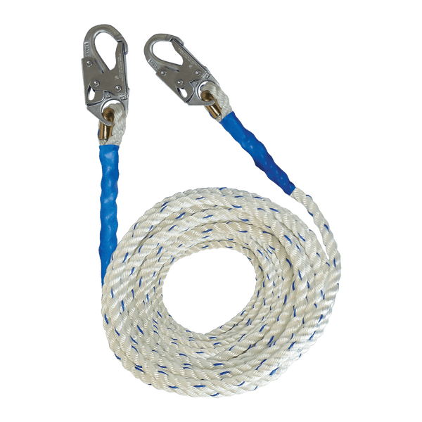 Vertical Rope Lifeline with Double-Hooks – 24Hr Safety