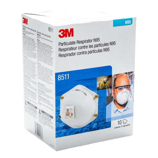 3M Valved Particulate N95 Respirator 8511 - (10 per box)