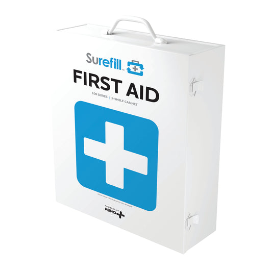 Industra 3-Shelf Metal Cabinet First Aid Kit