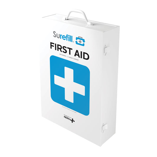 Industra 4-Shelf Metal Cabinet First Aid Kit