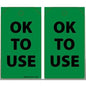 Accuform Tag 858274BE-017 - "Ok To Use" - Green - (25 per pack)