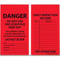 Accuform 858274BE-018 Tag - "Danger Do Not Use This Scaffold" - Red - (25 per pack)