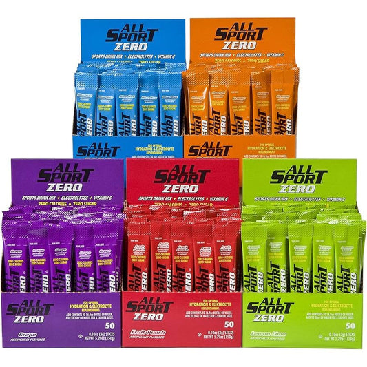 All Sport Zero Variety Powder Drink Sticks - Variety - (10 Boxes Per Case)