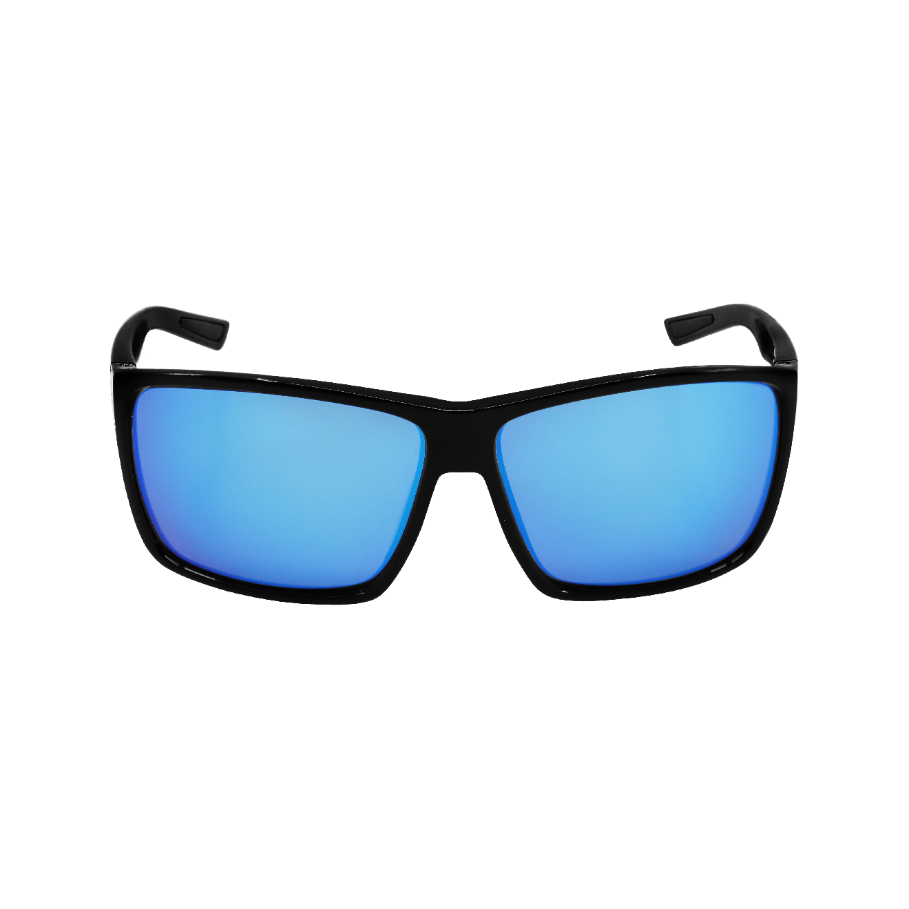 Bullhead Safety Lionfish Safety Glasses - Black Frame / Polarized Blue Mirror Lens