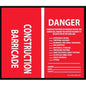 Accuform Q858274BE-003 Red "Barricade / Danger" Tag - (25 per pack)
