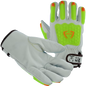 Armor Flex Premium Grade Goatskin Impact Gloves - Winter Fleece Lining - (Per Pair)