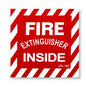 Vinyl Self-Adhesive Sign - "Fire Extinguisher Inside" - 4"x4"