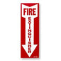 Vinyl Self-Adhesive Sign - "Fire Extinguisher" Arrow - 4"x12"
