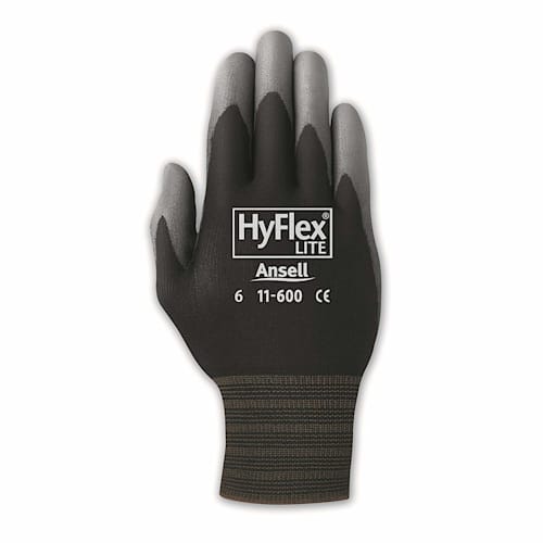 HyFlex Ultra Light Black Nylon Cut-Resistant Glove - (Per Dozen)