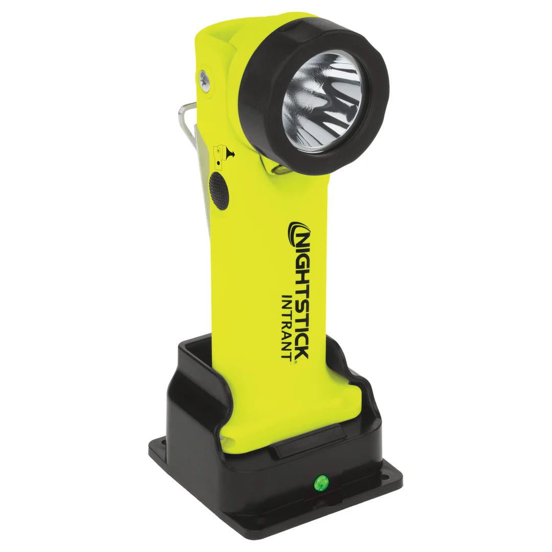 INTRANT Rechargeable Flashlight - Dual-Light/Angle Light - Intrinsically Safe