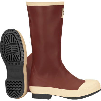 Ironwear 16" Neoprene Steel Toe Boots - Rust / Chevron Sole - (Pair)
