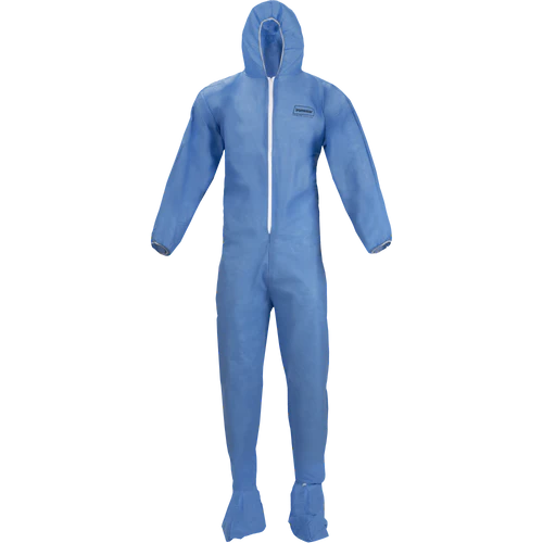 Ironwear Flame-Resistant Hooded Coveralls - Blue - (25 Per Case)