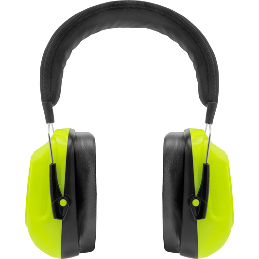 Ironwear Over-The-Head Earmuffs - NRR 27 - Lime / Black