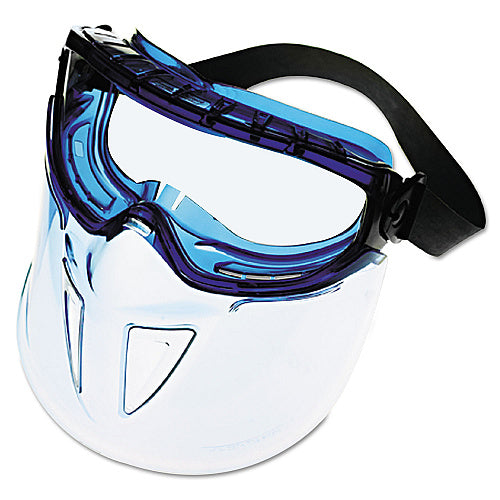 KleenGuard V90 Full-Face Shield - Blue Frame / Clear AF Lens