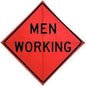 Non-Reflective Roll-Up Sign - "Men Working" - 48"