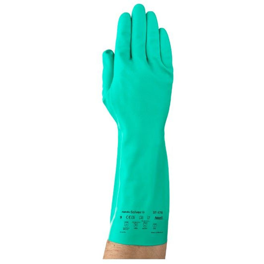 Solvex AlphaTec Chemical-Resistant Unsupported Nitrile Gloves - 18 MIL - (Dozen)