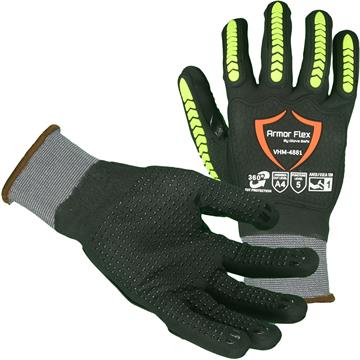 Impact-Resistant Safety Gloves - Dotted Palm  - (Per Pair)