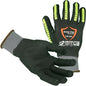 Impact-Resistant Safety Gloves - Dotted Palm  - (Per Pair)