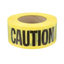 Yellow Barricade Tape - "Caution" - 3" x 1000'