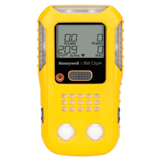 Clip4 IR Multi-Gas Detector - O2/LEL/H2S/CO - Yellow