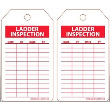 Accuform 858274BE-006 Tag - "Ladder Inspection" - (25 per pack)