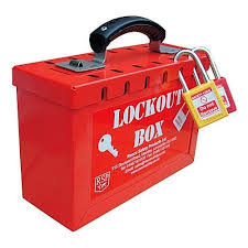 Group Lockout Box - 12 Lock Slots – 24Hr Safety